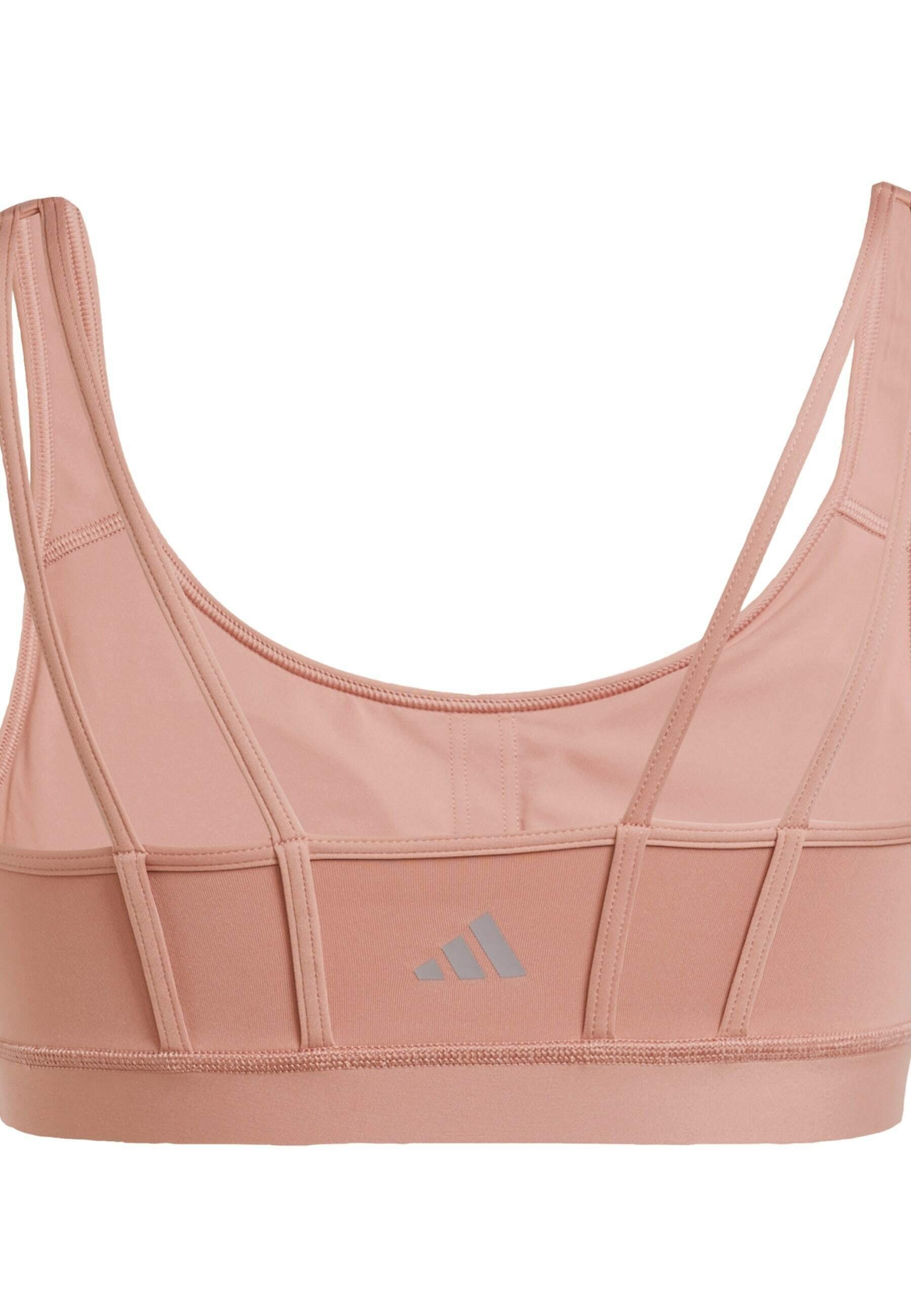 adidas Performance ALL ME ESSENTIALS - Sportbeha met lichte ondersteuning - Warm Clay