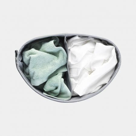 Corbeille à Linge - BRABANTIA - Selector - 55 litres - Blanc - Couvercle Quick-Drop