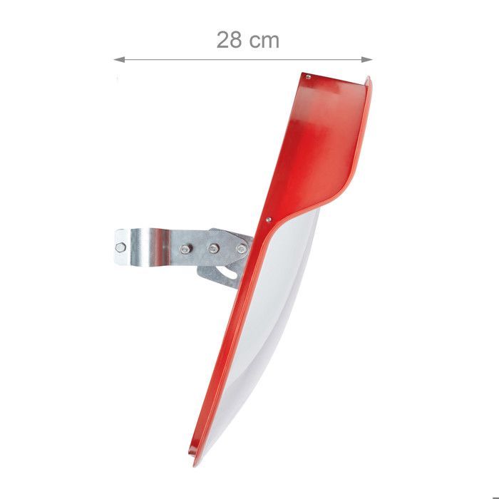 Relaxdays 60cm Traffic Mirror, Professional, Weatherproof, Indoor/Outdoor, Mounting Included