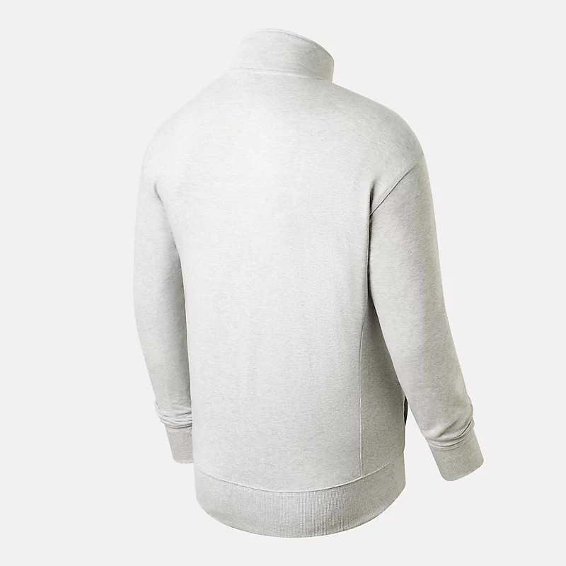 Pulover French Terry Remastered pentru bărbați cu fermoar 1/4 - GRI SPORTIV