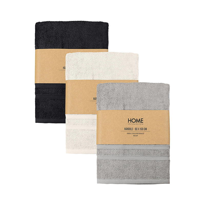 Hjem Badehåndkle Villa 80x150 cm mørk beige