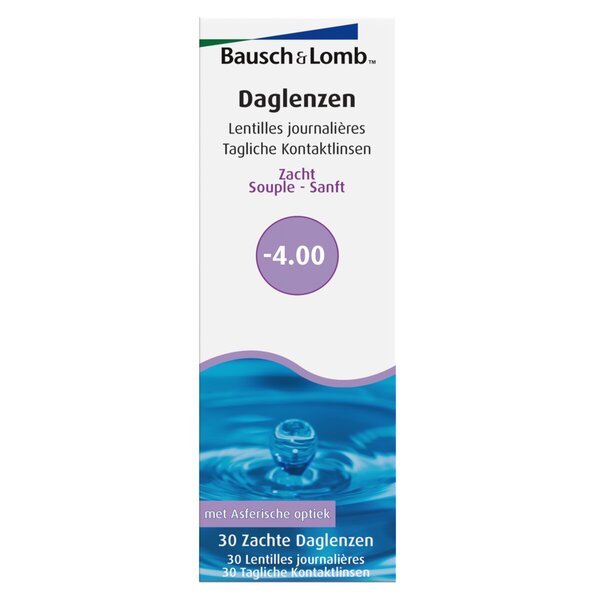 Bausch + Lomb -4.00 meke dnevne kontaktne leće<br>Medicinski proizvod - 30 komada