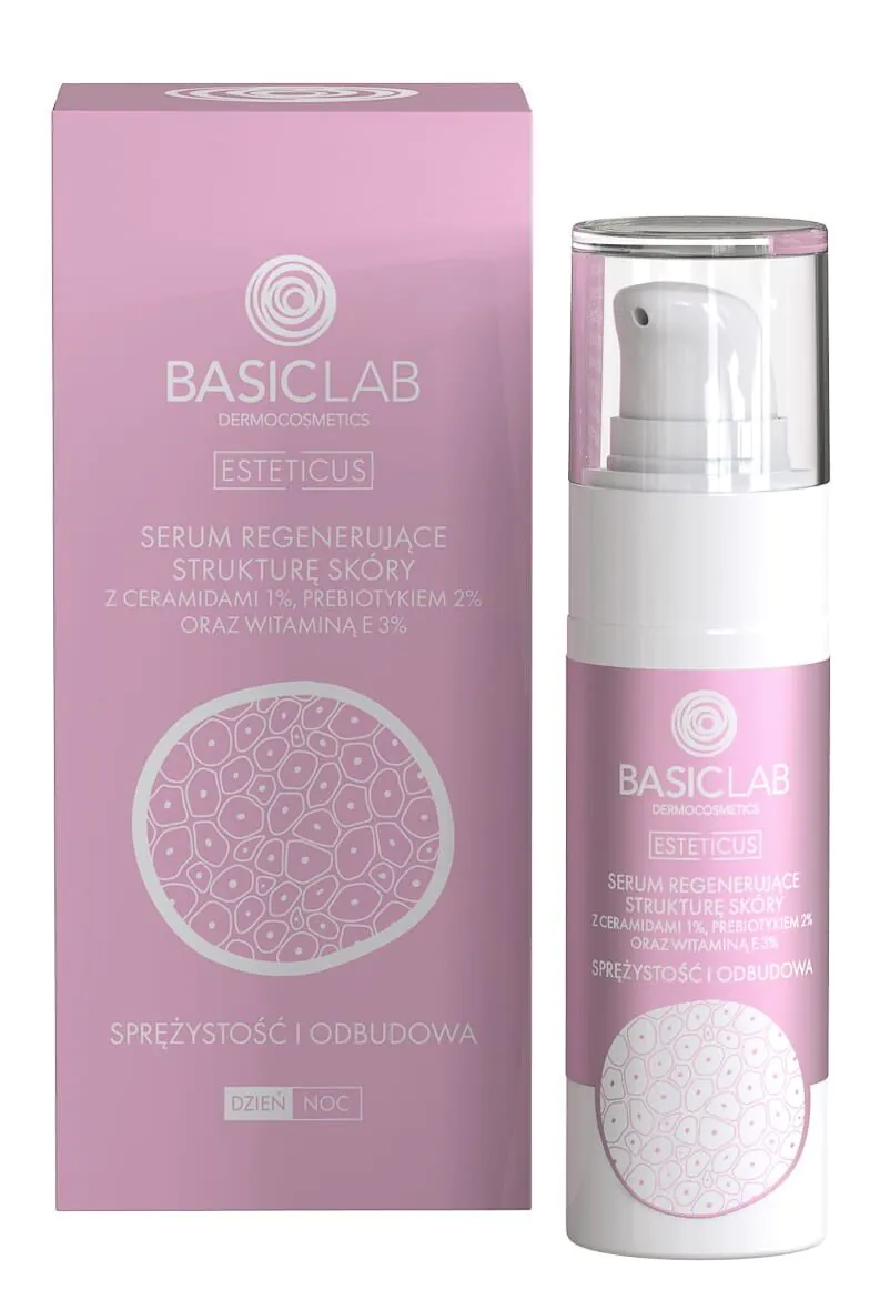 BasicLab Esteticus Serum regenerujące z ceramidami 1% i prebiotykiem 2%