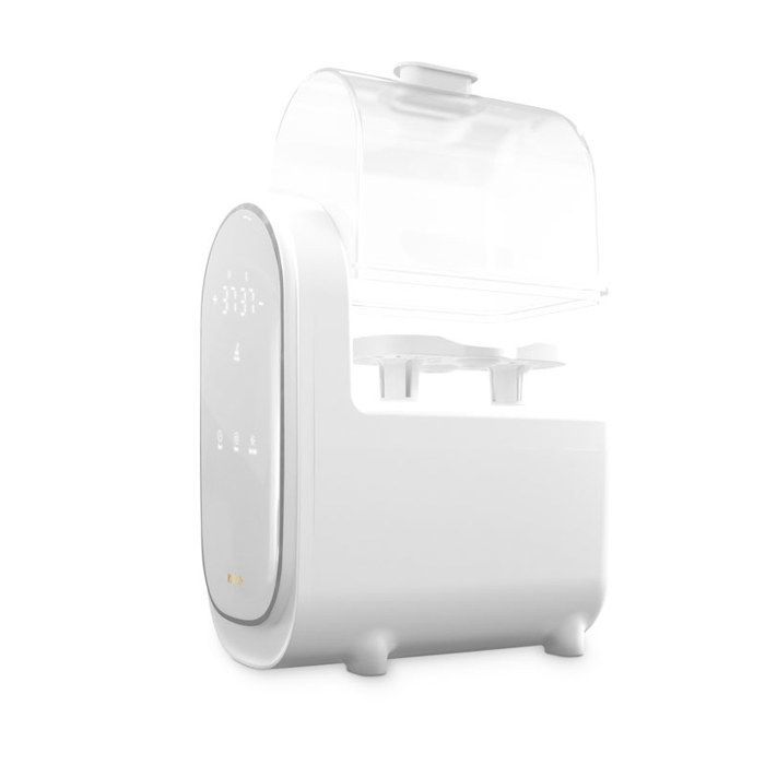 Esterilizador e aquecedor de mamadeiras 6 em 1 - NENO - Branco - Visor LED - Esterilização a vapor - Desligamento automático