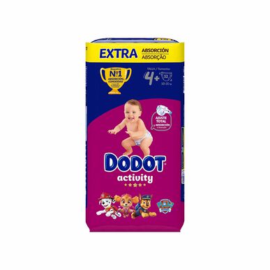Dodot kūdikių aktyvumo sauskelnės 10-15 kg, 4 dydis, 52 vnt. 52 vnt.