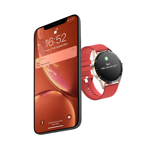 Reloj Bluetooth Watchuu Unike Rojo