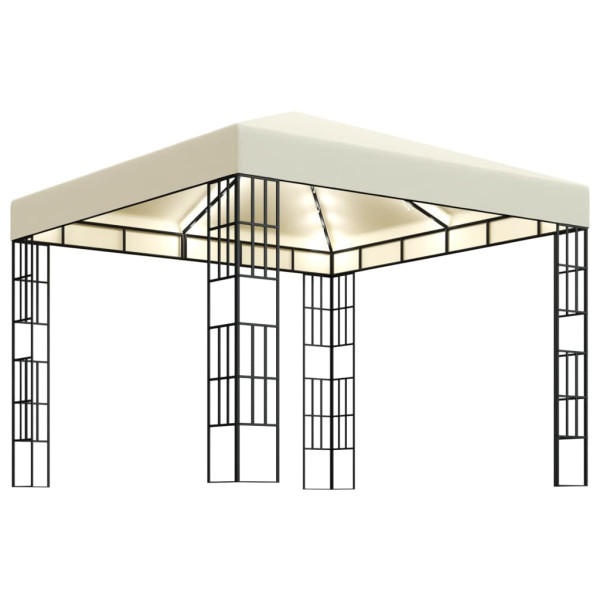 Altana Kremowy 3 x 3 m Tkanina vidaXL