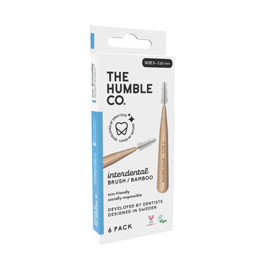 „Humble Co.“ bambukiniai šepetėliai, 3 dydis, 6 vnt., 6 vnt.