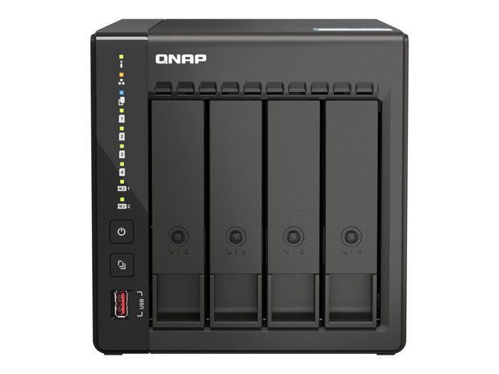 Servidor NAS - Qnap - TS-453E-8G - 4 baias - 8 GB de RAM - 2,5 GbE