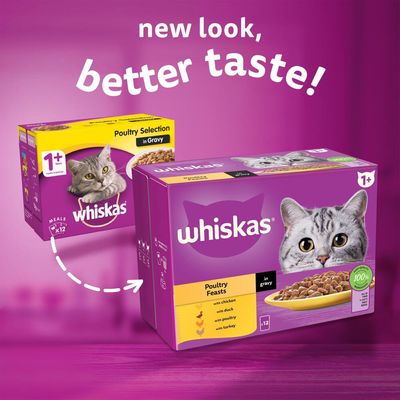 Whiskas 1+ Geflügelfeste in Soße