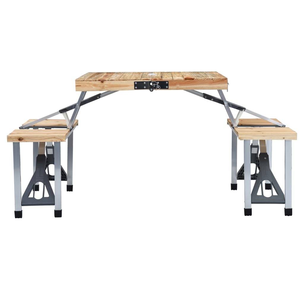 Mesa de camping dobrável Vidaxl para 4 pessoas