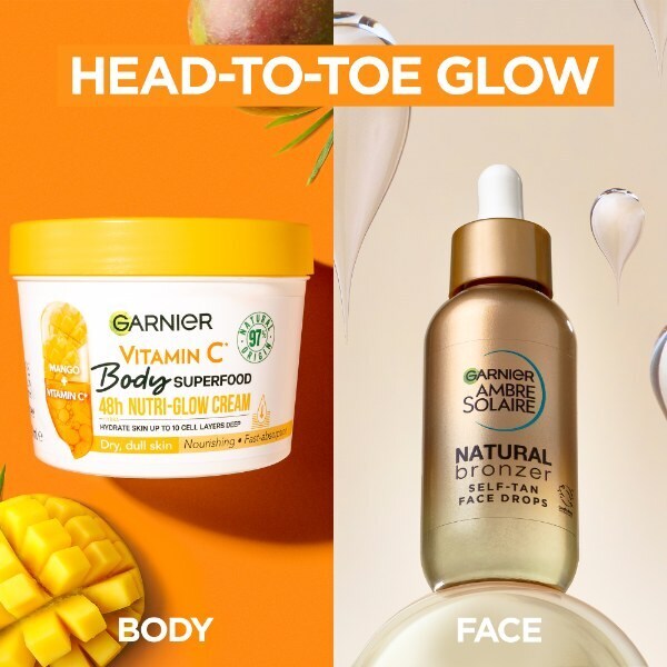 Garnier Glow Duo: Krople samoopalające i witamina C Body Superfood