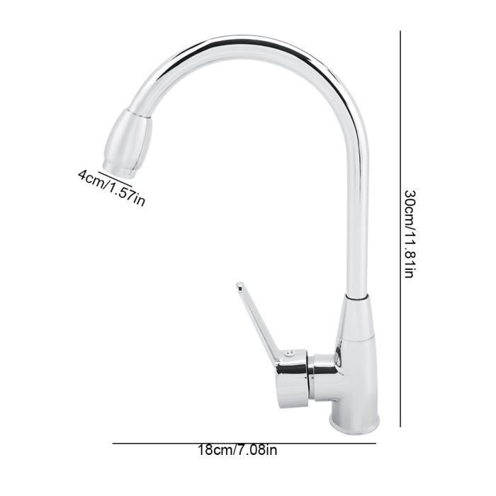 Miscelatore - SURENHAP - Miscelatore rotante - Lega di zinco - 360 gradi - Facile installazione