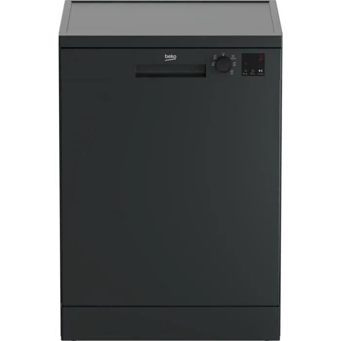 Lave-vaisselle pose libre BEKO b100 DVN06431A - 14 couverts - L60cm - 47dB - Ouverture porte auto - Anthracite