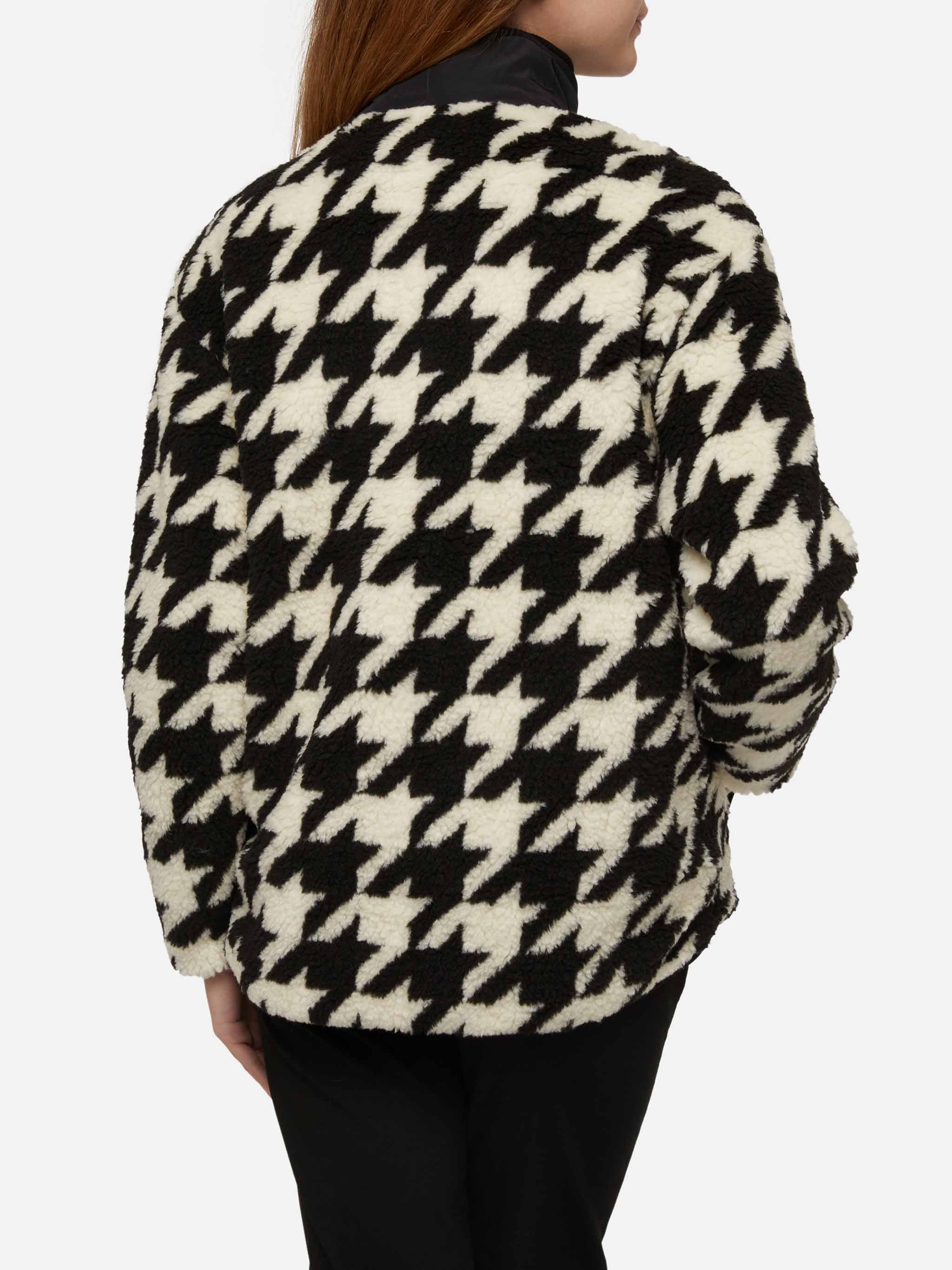 Chaqueta polar Teddy Keystone con estampado de pata de gallo