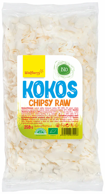 Wolfberry Kokoschips BIOLOGISCHE kokoschips van BIOLOGISCHE kwaliteit