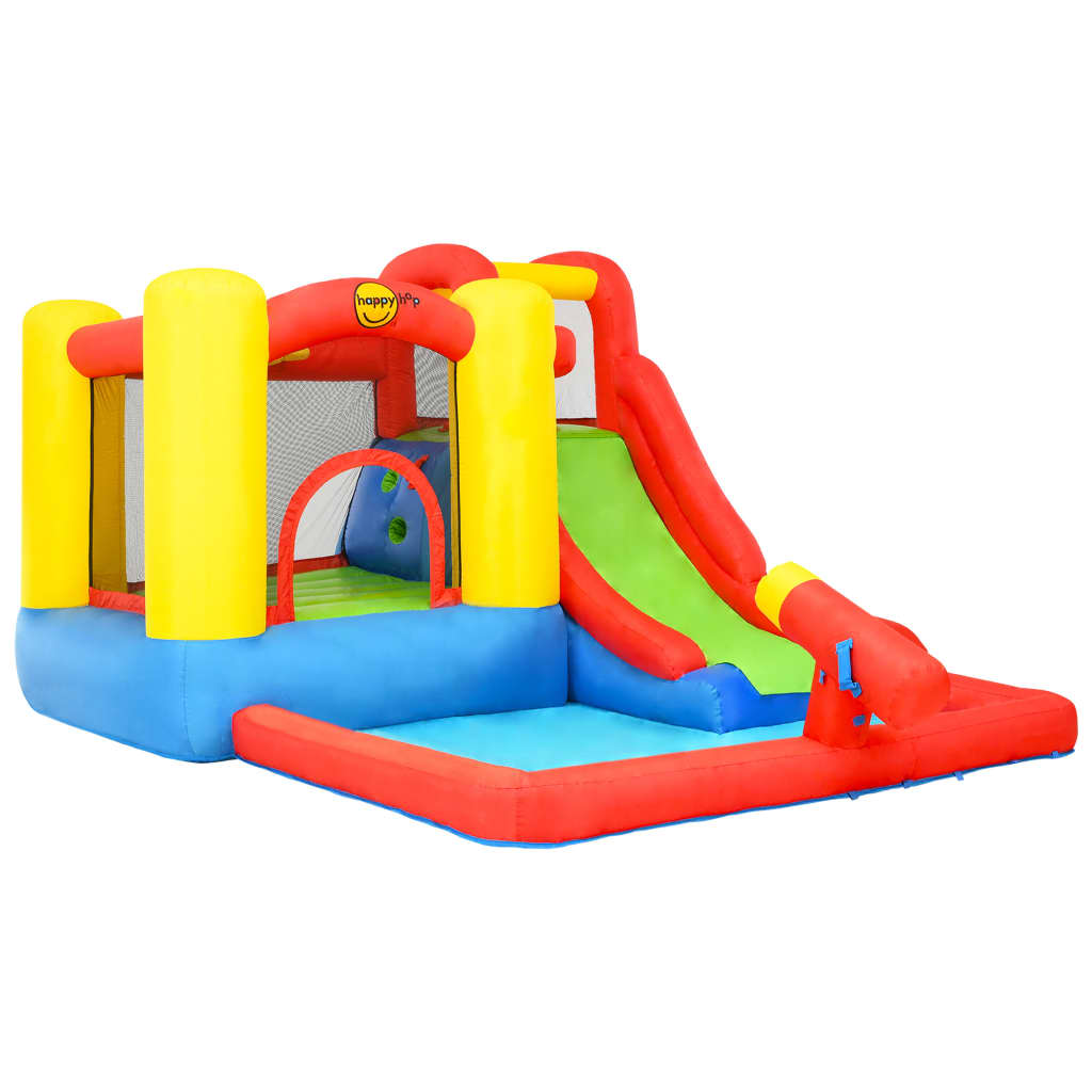 Aufblasbares Schloss „Happy Hop“ mit Rutsche und PVC-Pool, 350 x 280 x 190 cm