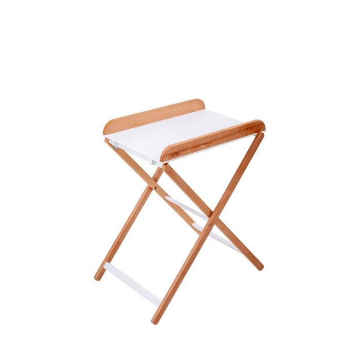 Table à langer en bois Jade bicolore blanc - Combelle - 2 hauteurs de réglage - Compacte et fonctionnelle