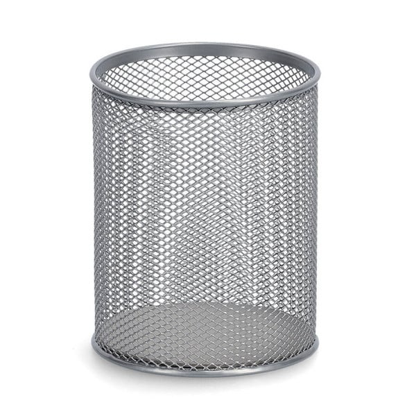 Kubek na przybory biurowe z metalowej siatki, Ø 11 cm