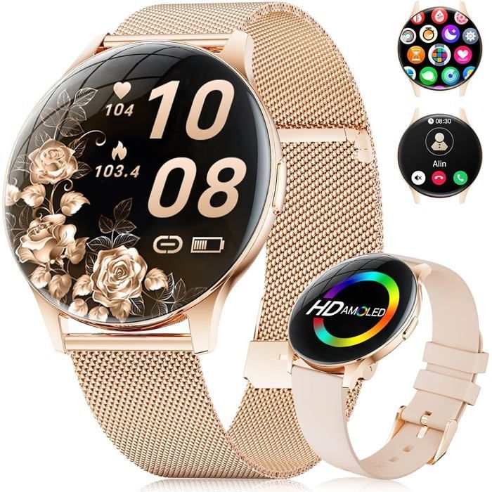 Smartwatch da donna, schermo AMOLED da 1,43