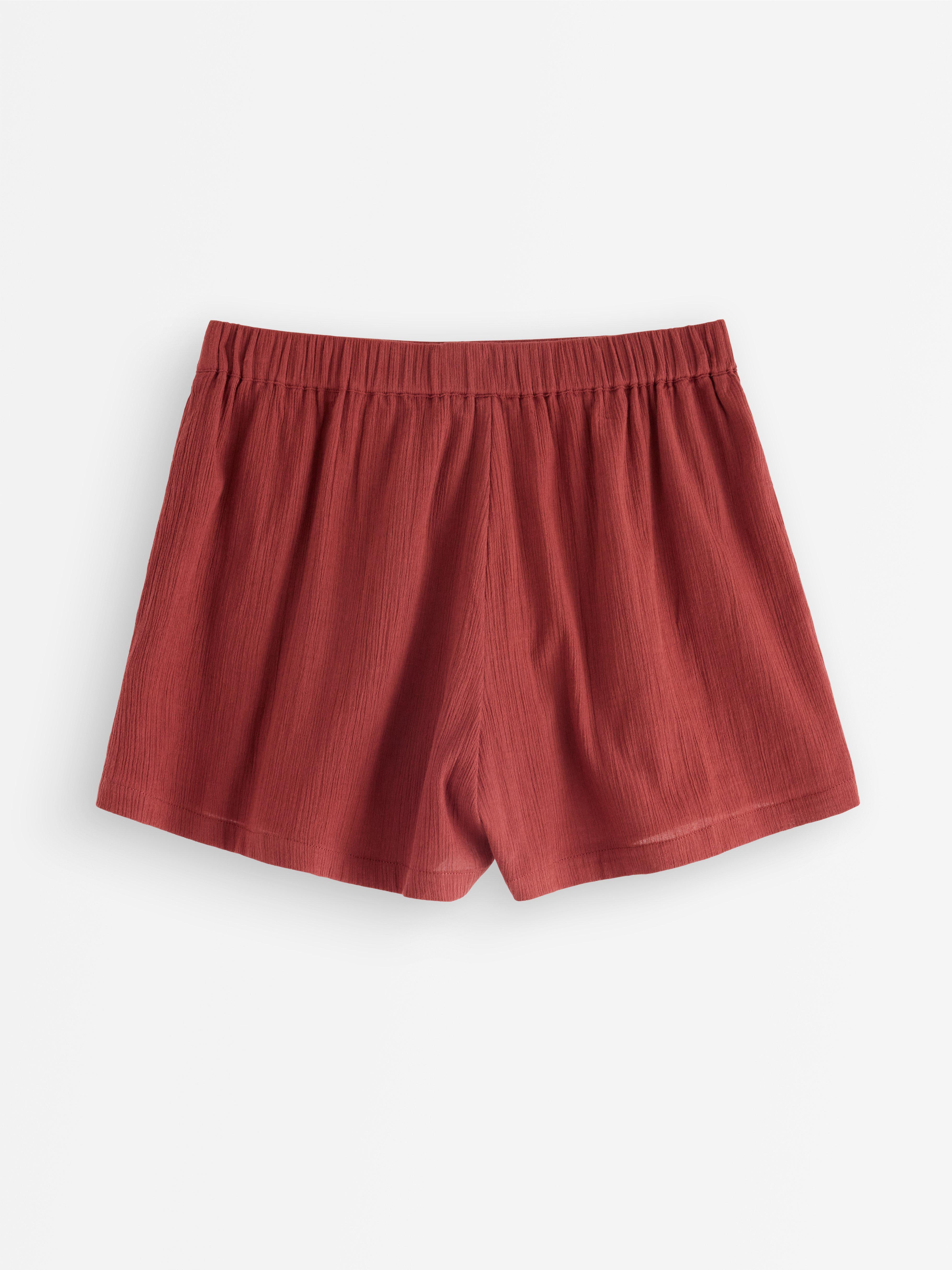Pantaloni scurți șifonați Roșu prăfuit