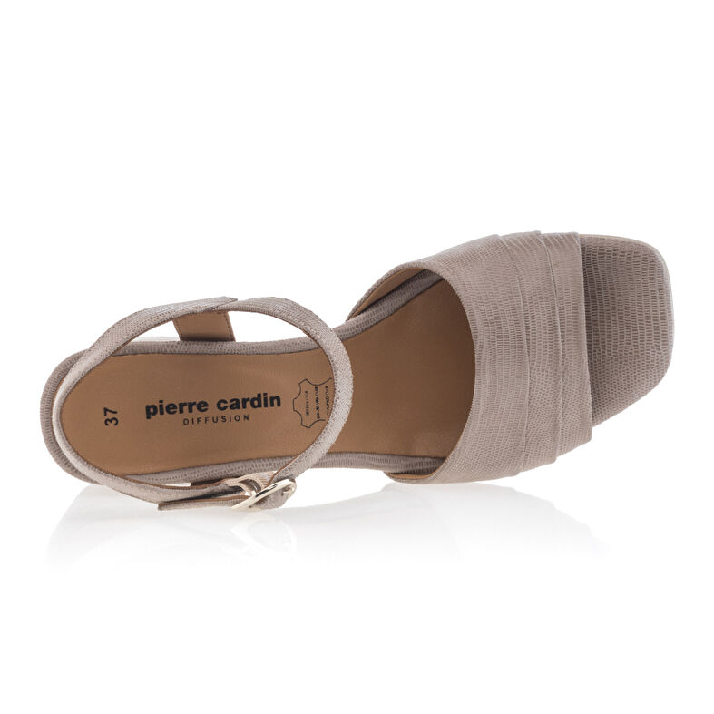 Beige sandaler / sko med åpen tå til dame