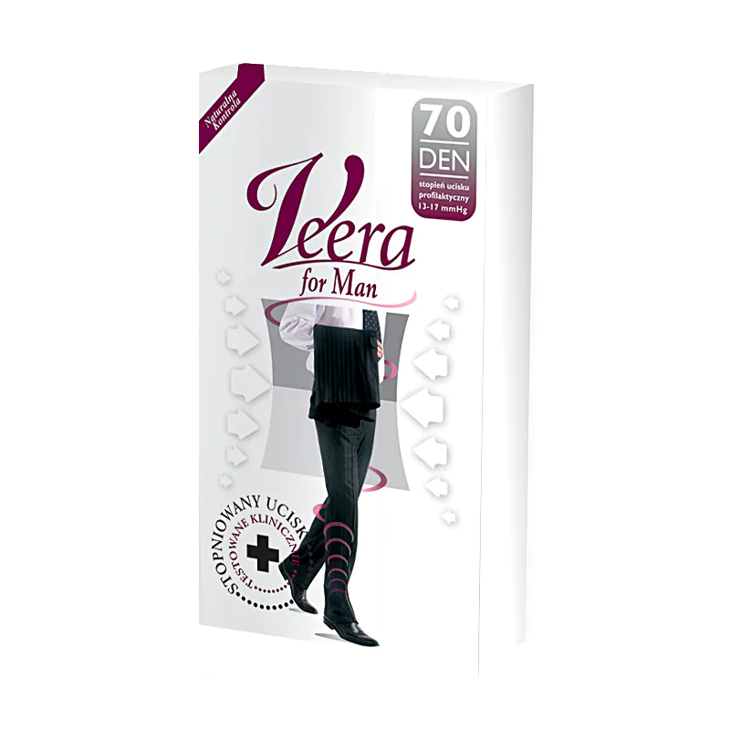 VEERA skarpety meskie 70 DEN czarny 3/L