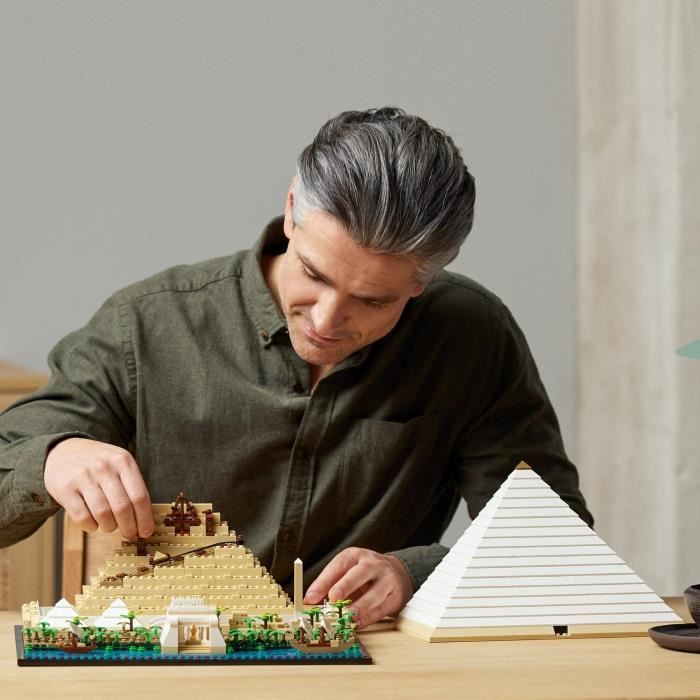 LEGO® 21058 Architettura La Grande Piramide di Giza, Kit di modellismo creativo, Monumento mondiale e decorazione