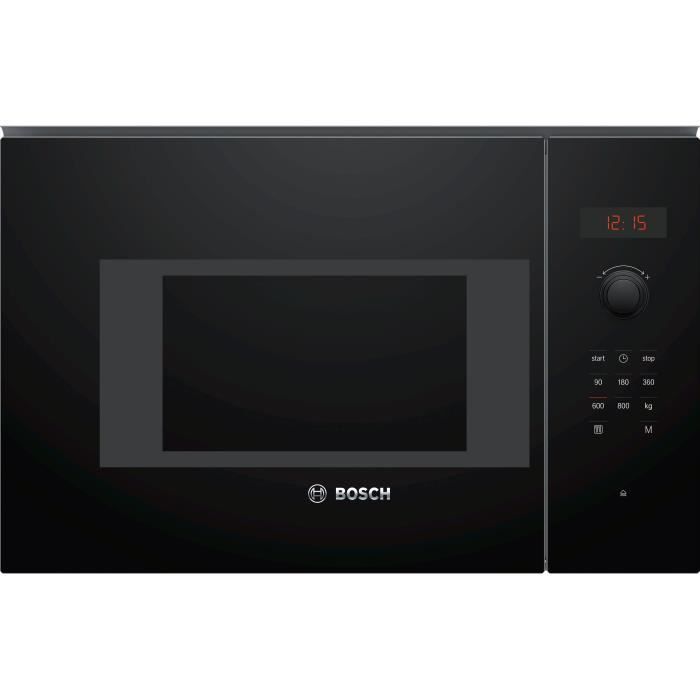 Microondas empotrable individual - BOSCH SER4 - BFL523MB1F - Negro - 7 programas automáticos - 38,2 x 59,4 x 31,7 cm