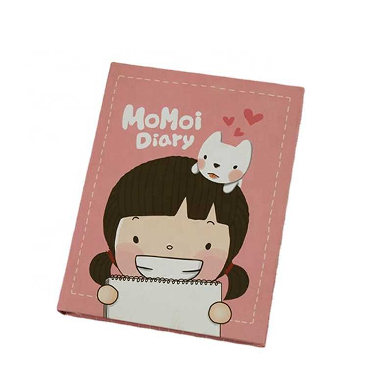 Quaderno a spirale personalizzato con copertina rigida per bambini, con indice di regali insoliti.