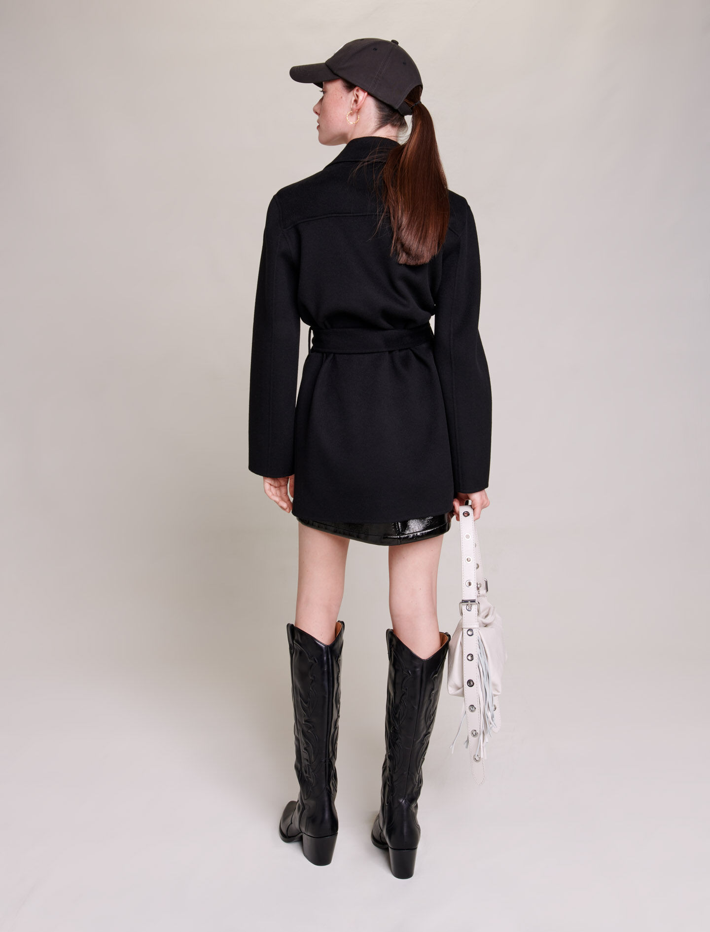 Rochie din tweed - Negru