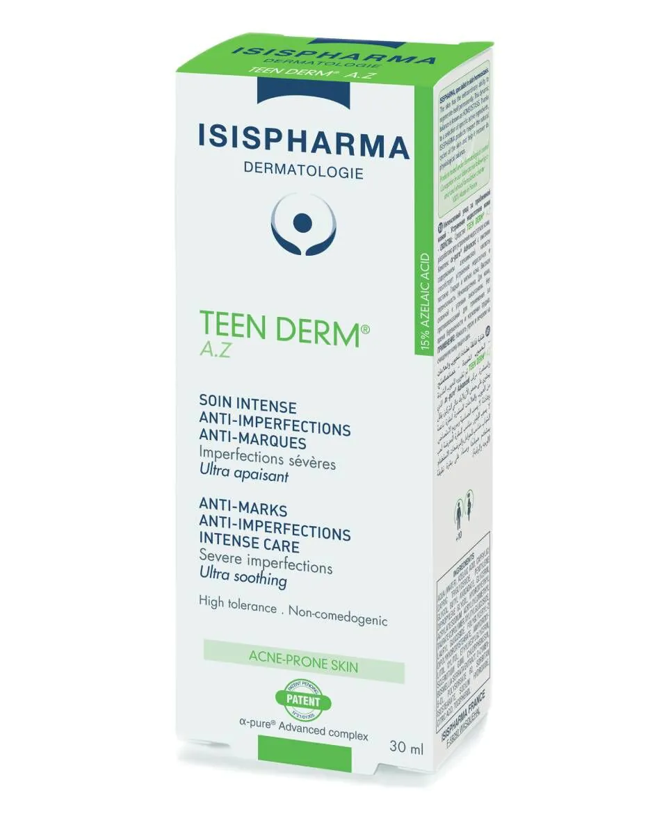 Isispharma Teen Derm A.Z - Intensywna pielęgnacja przeciw niedoskonałościom i śladom 30ml