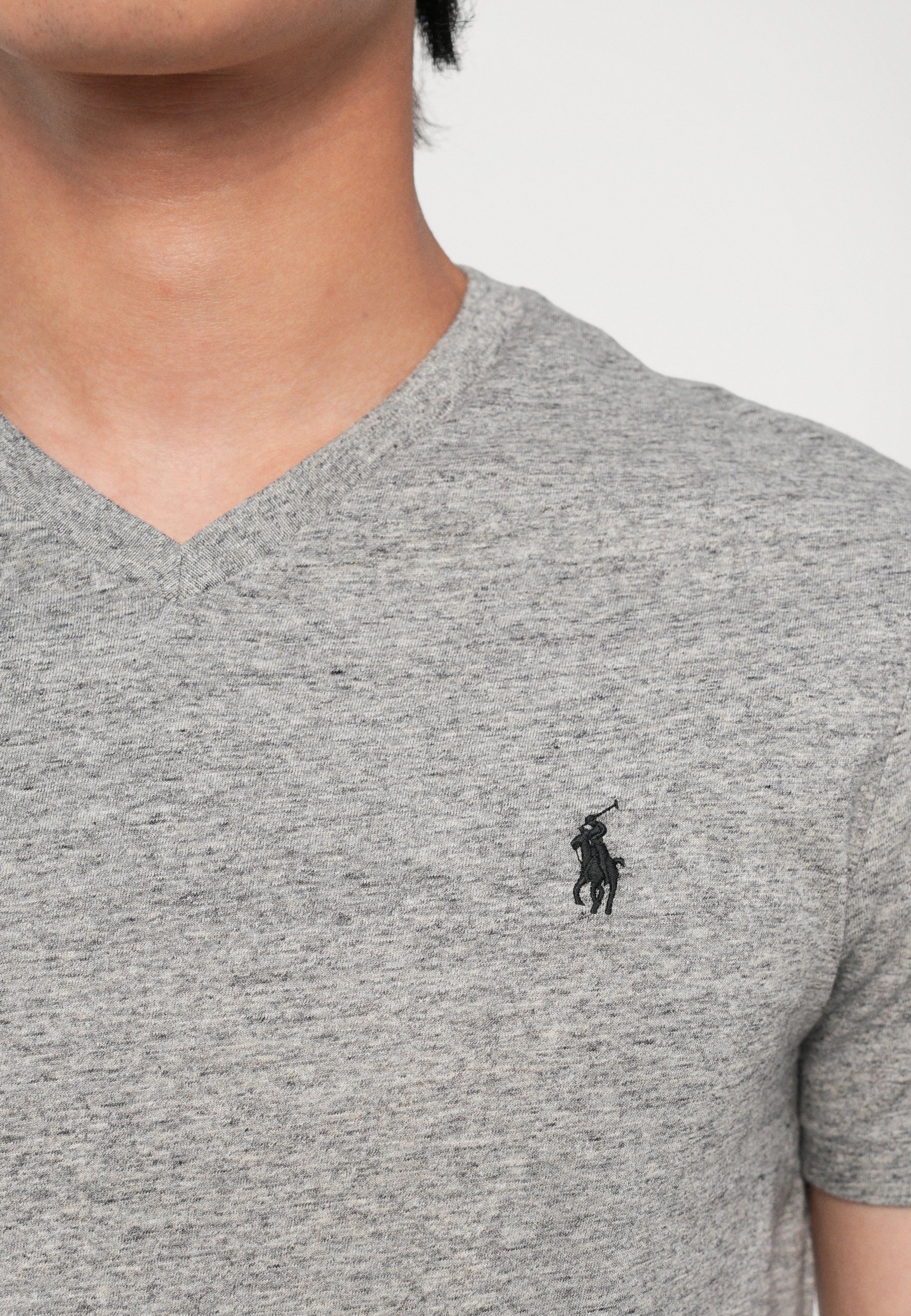 Polo Ralph Lauren SLEEVE - T-shirts med print - dark vintage heather
