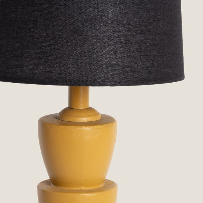 Darian Mustard Resin Table Lamp