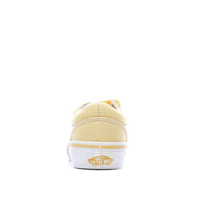 Zapatillas Vans Old Skool V Flower amarillas para niña