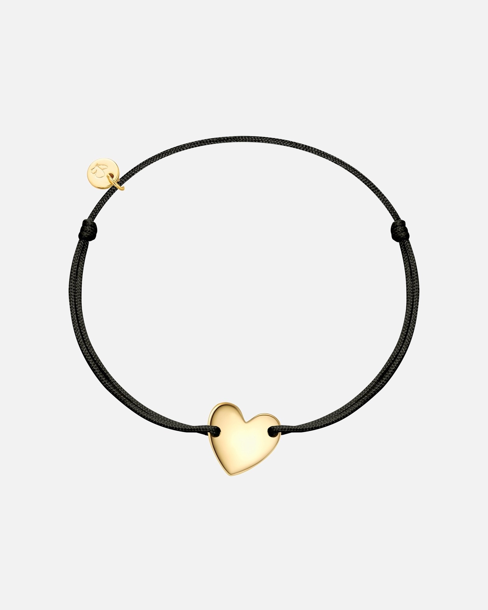 Glanzstücke München Bracelet Náramok so srdcom vyrobený zo striebra v zlatej farbe - 15,0 - 22,0 cm, flexibilne nastaviteľný