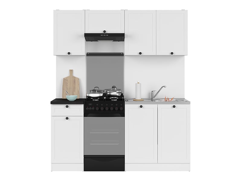 Komplet kuchenny Junona Line 170 cm biały bez blatu