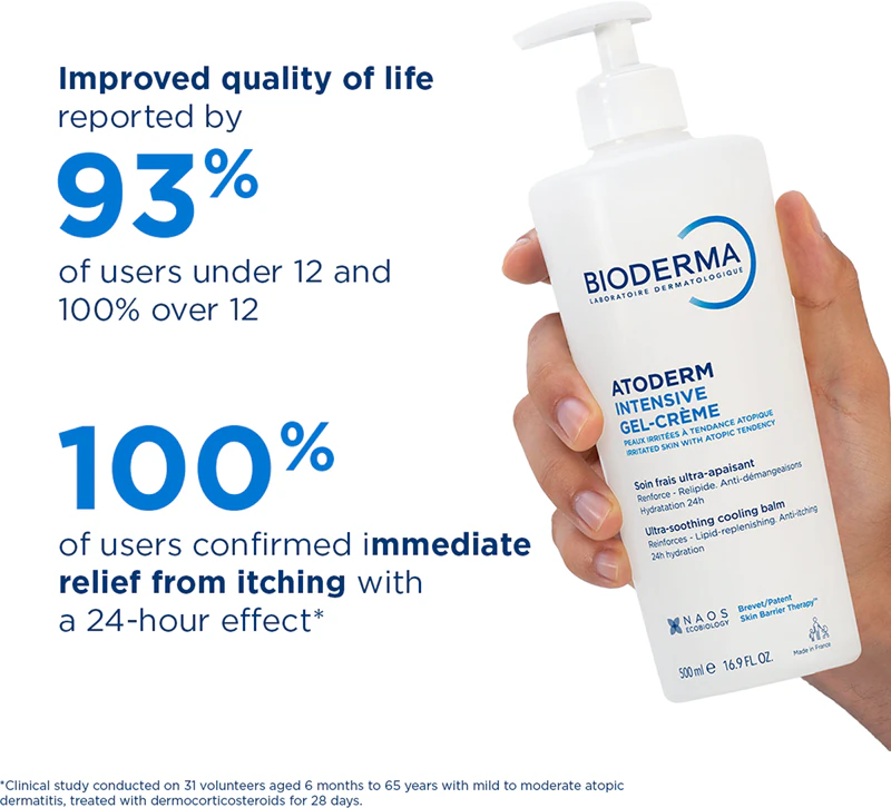 Bioderma Atoderm Gel-Creme Intensivo: cuidado calmante para pele seca e atópica.