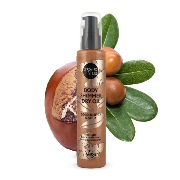 Organic Shop Body Shimmer suho ulje za tijelo sa zlatnim, jojoba i shea uljem 100ml