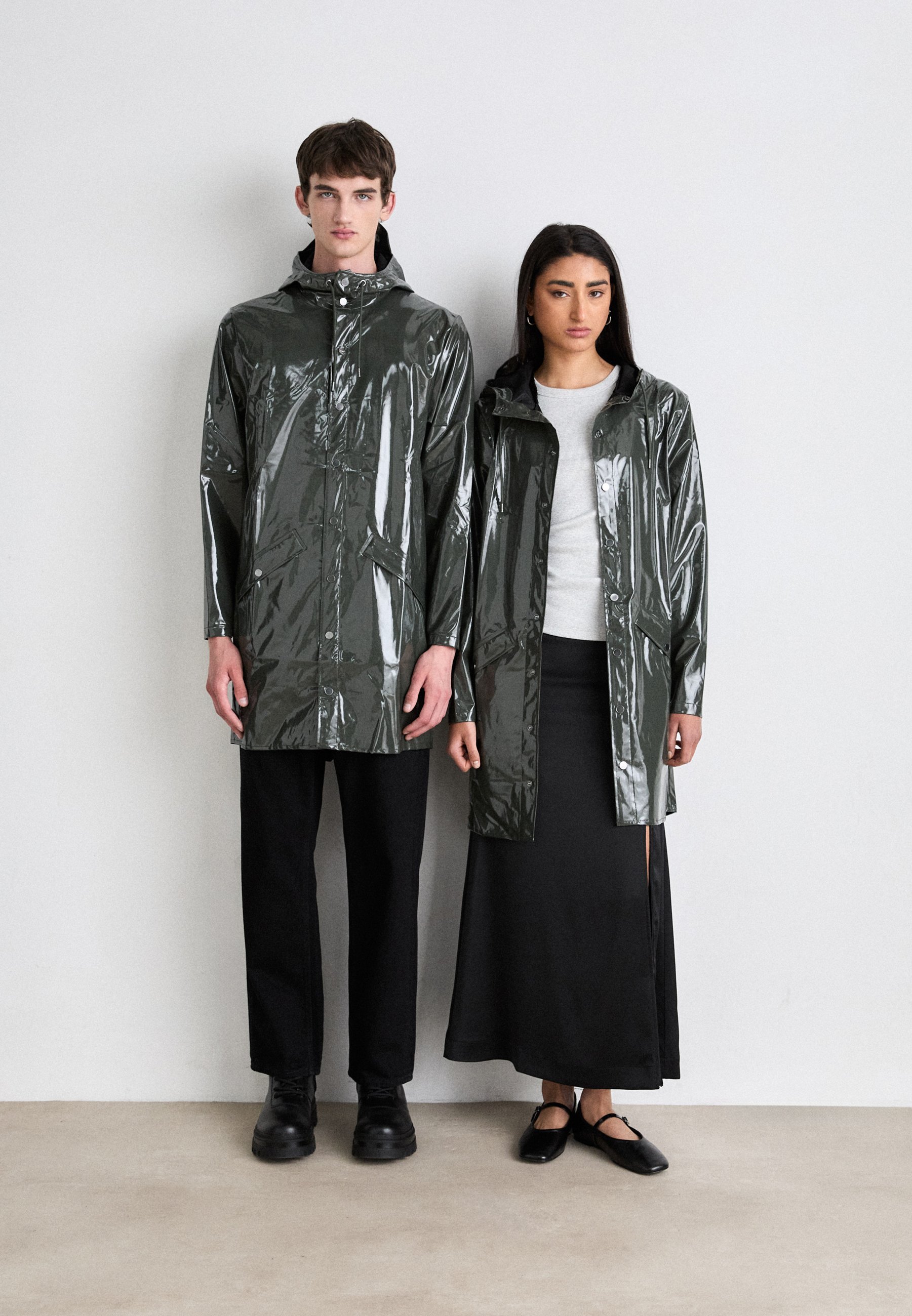 Veste longue unisexe Rains - Parka - Marais