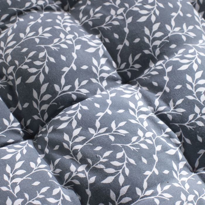 Colchón de suelo FLOWER GARDEN - HOY - Gris azulado 60x120 cm