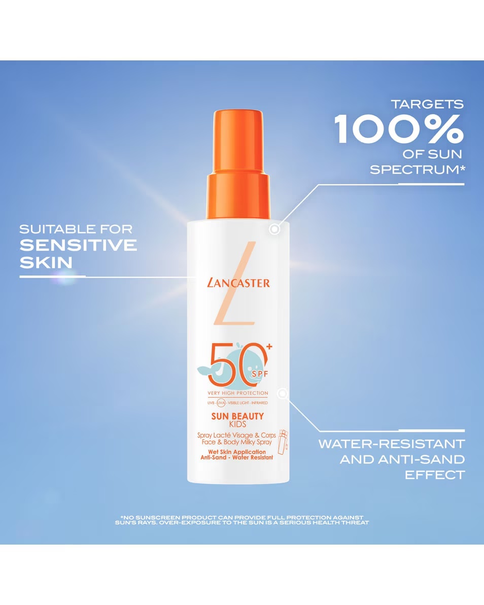 LANCASTER Sun Beauty Παιδικό Γαλακτώδες Σπρέι Προσώπου & Σώματος SPF50