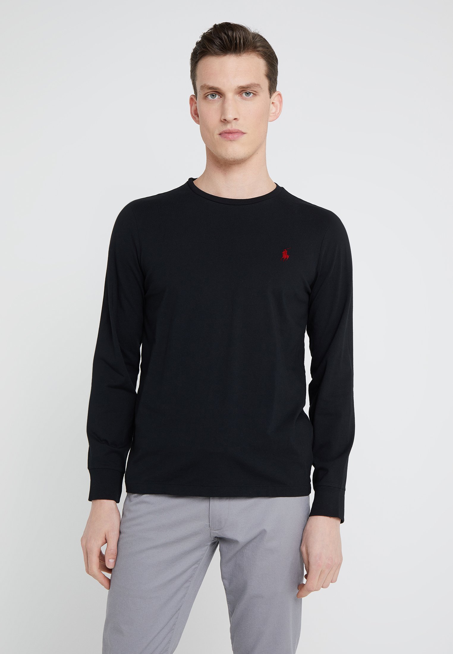 Polo Ralph Lauren MANCHES LONGUES - Haut à manches longues - Polo noir