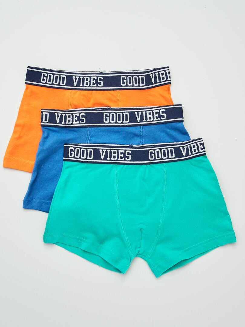 Set van 3 boxershorts - BLAUW