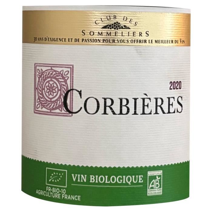 Club des Sommeliers 2020 Corbières - Rode wijn uit de Languedoc - Biologisch