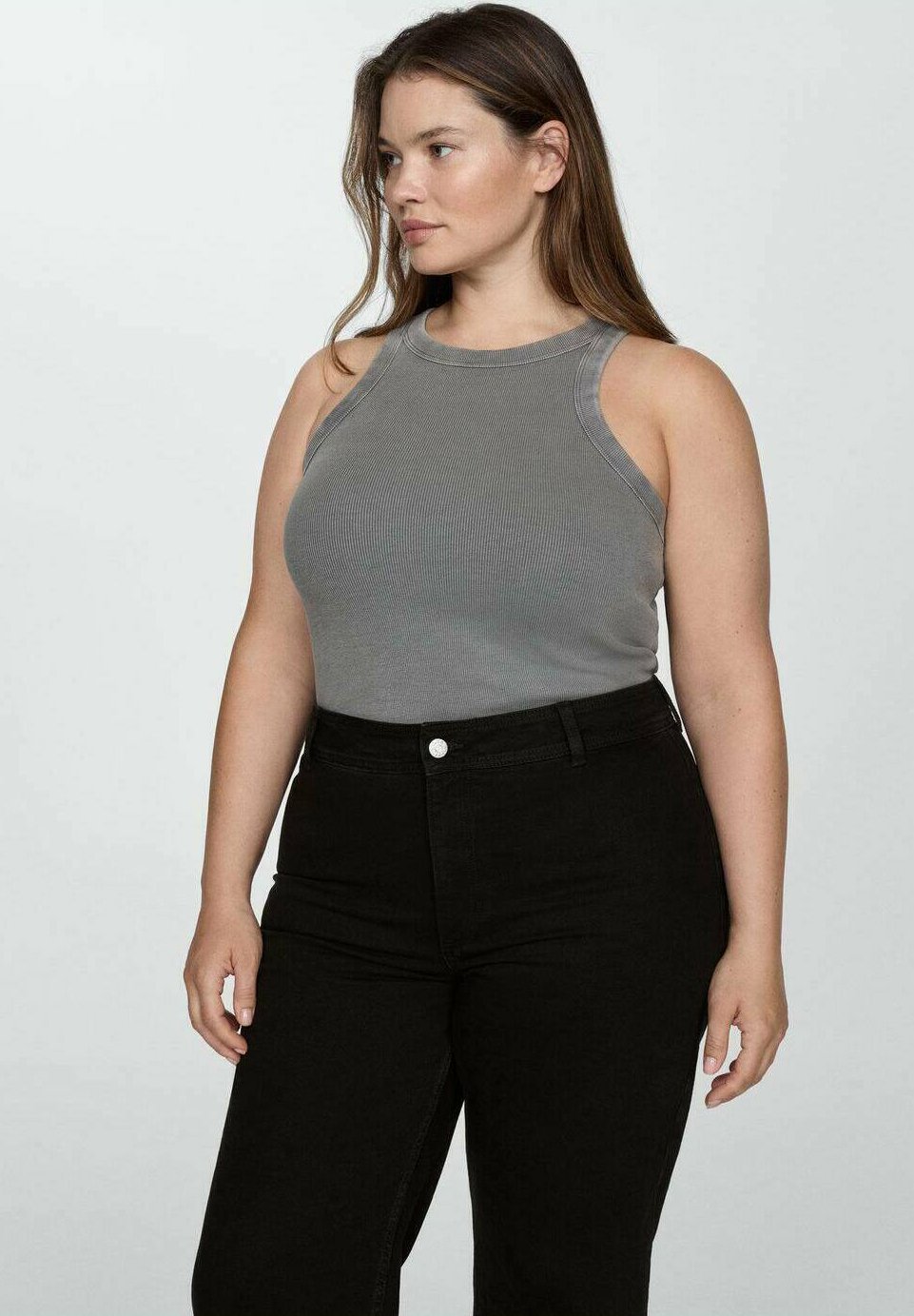 Mango flared jeans - zwarte denim
