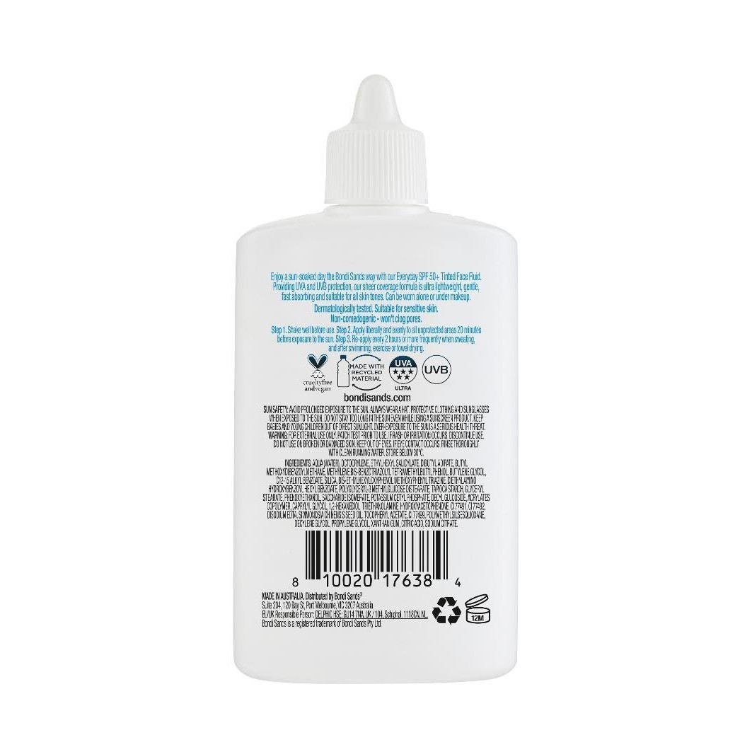 Bondi Sands apsauginis veido fluidas nuo saulės kasdieniam naudojimui 50+ - 50 ml