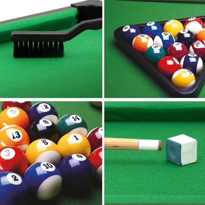 DEVESSPORT Mini Tabletop Billiards with Ball Return - Ideal for Children with Accessories.