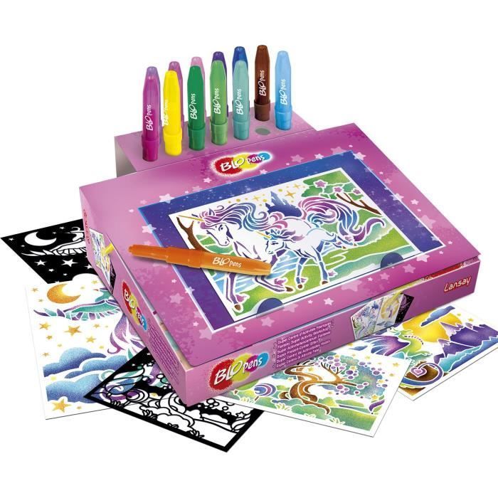 LANSAY - BLOPENS - Centro de actividades de súper cuentos de hadas - Dibujo y coloreado - A partir de 5 años