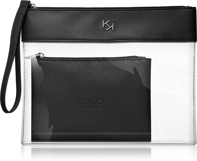 KIKO Milano Transparante Beauty Case, een transparante make-uptas met etui.
